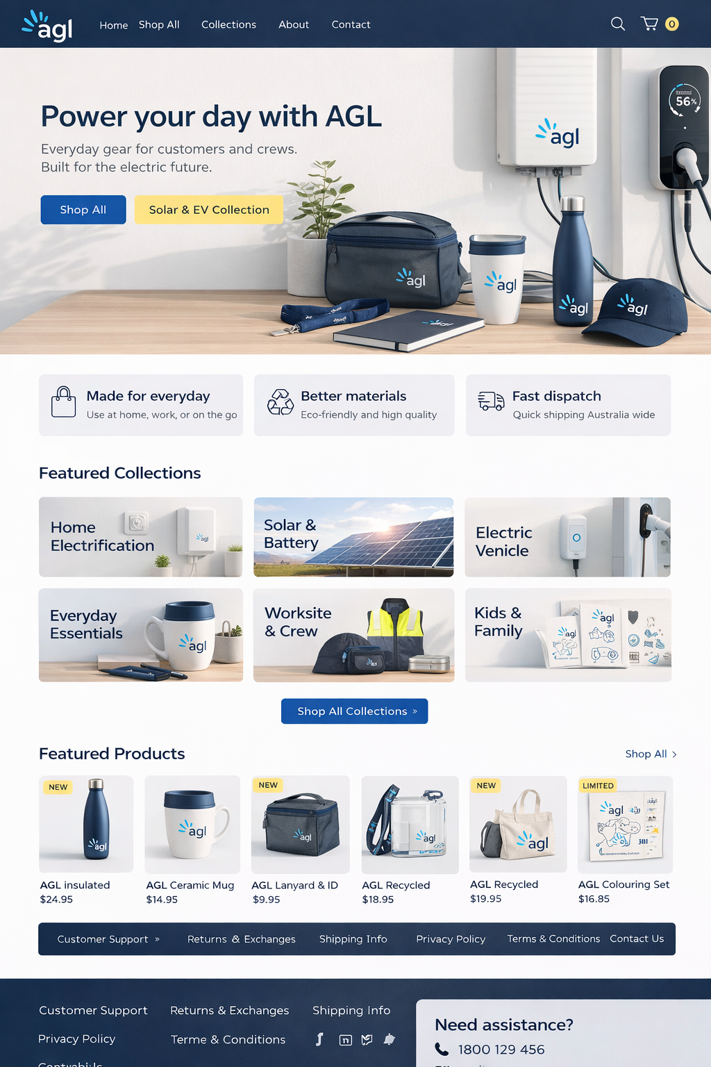 AGL branded merchandise ordering portal
